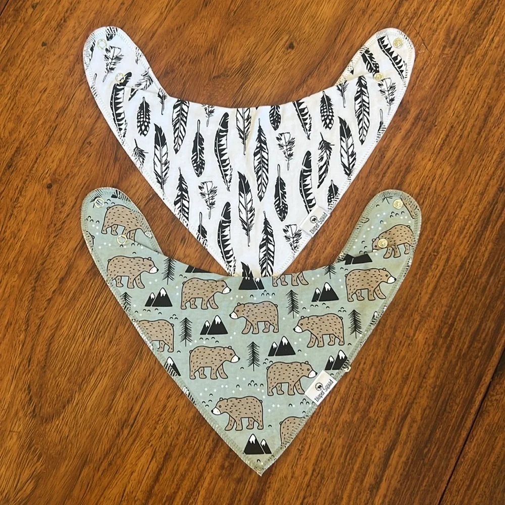 Diaper Squad bibs